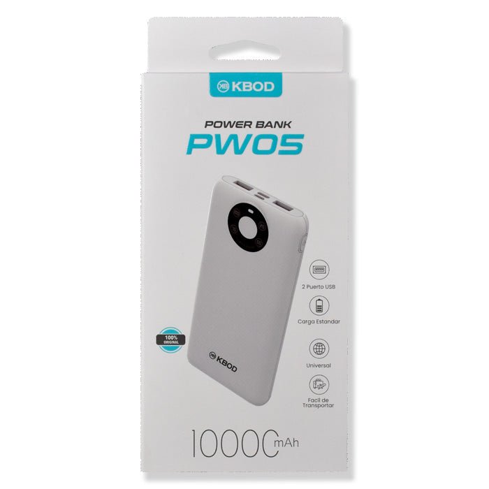 POWERBANK KBOD 10.000 MAh PW - 05 - Case Bulk