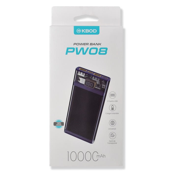 POWERBANK KBOD 10.000 MAh PW - 08 - Case Bulk