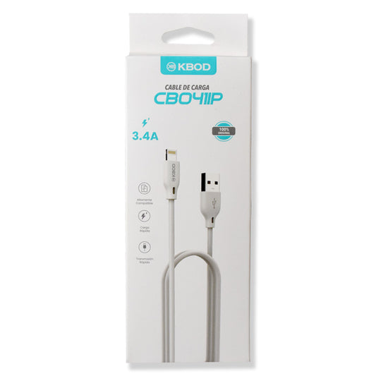 Cable Lightning para iPhone de 3,3 pies de carga rápida KBOD CBO-41IP