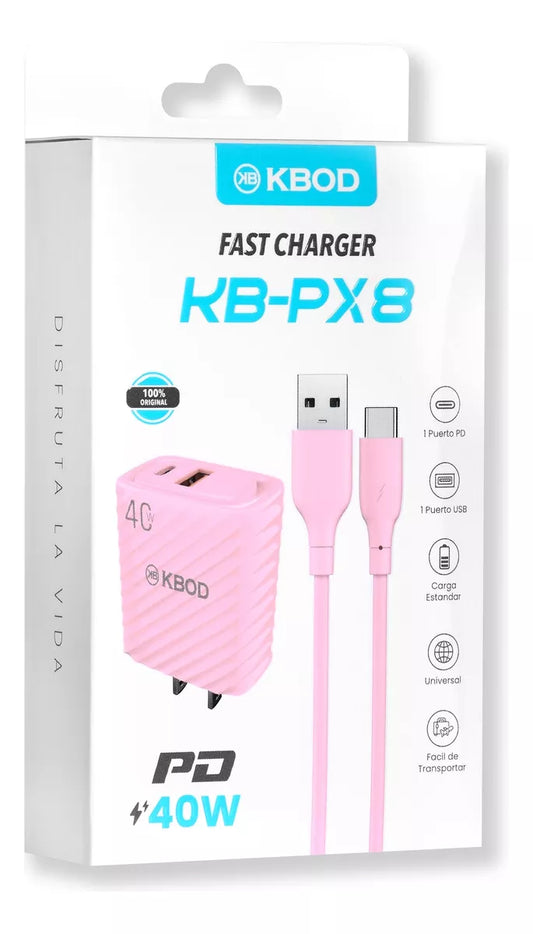 Charger with Type C Cable - KB-PX8