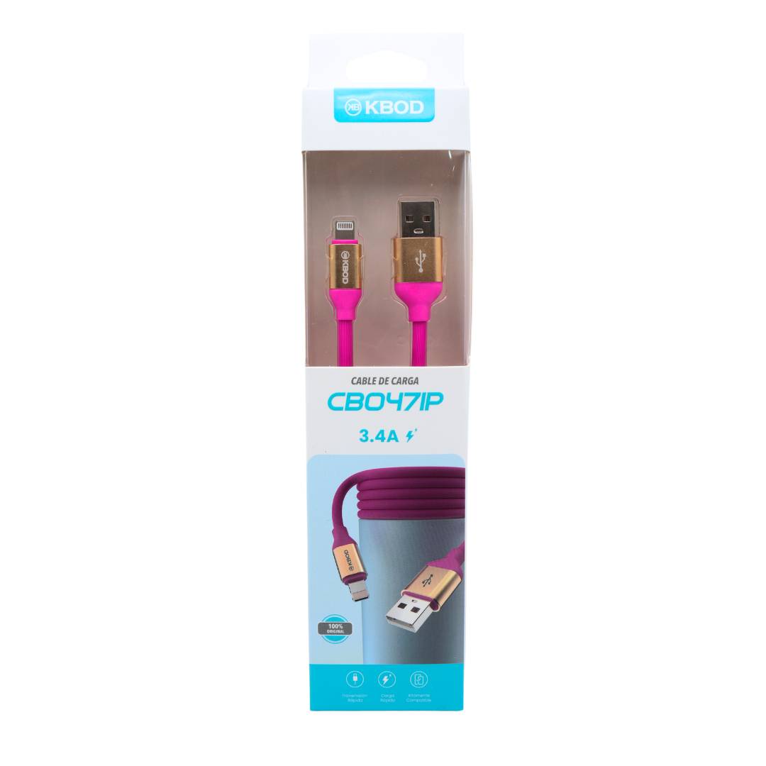 Cable Lightning para iPhone de 3,3 pies de carga rápida KBOD CBO-47IP