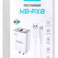Charger with Type C Cable - KB - PX8 - Case Bulk