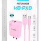 Charger with Type C Cable - KB - PX8 - Case Bulk